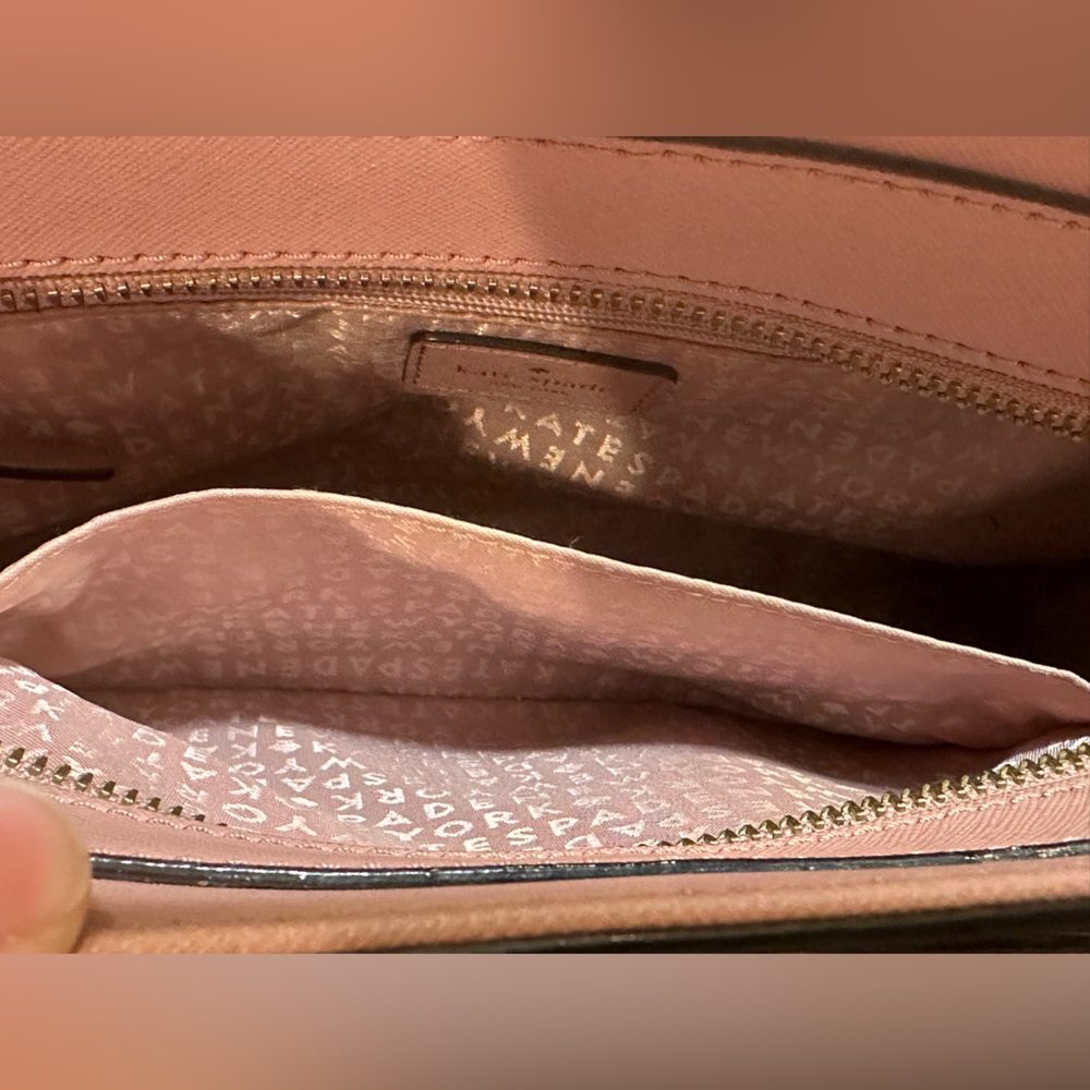 Kate Spade Laurel Way Leighann Crossbody Handbag Mauve EUC - Picture 5 of 11